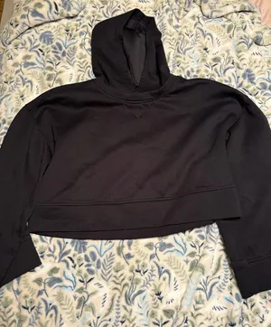 free people black hoodie thumbnail 1
