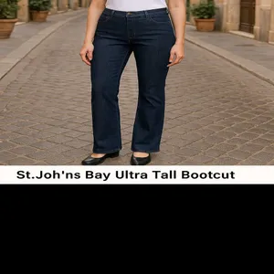 St. John's Bay Bootcut Jeans Ultra Tall Classic Fit Size 10 thumbnail 2