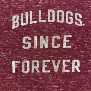 Bulldogs Since Forever Blue 84 Tank Top Women's XL Maroon Heathered Cross Back thumbnail 4