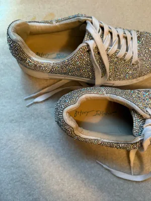 Betsey Johnson’s rhinestone sneakers thumbnail 4