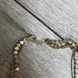 H&M Gold Layered Crescent Moon Necklace thumbnail 3