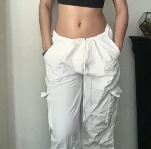 White Parachute Pants Cider Low-Rise thumbnail 3