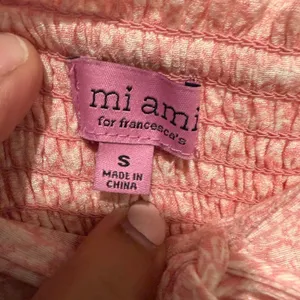 Francesca’s Mi Ami Boho Smocked Pull On Shorts Pink Floral Women’s Small thumbnail 2