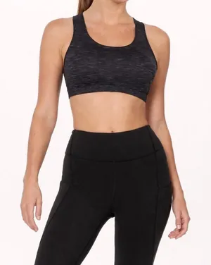 lululemon athletica Crossback Sports Bra - Dark Heather thumbnail 1