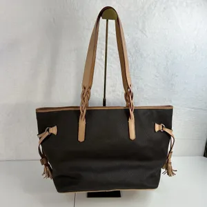 Dooney & Bourke Florentine Bailey Tote Bag Black Pebbled Leather Tassel Classic thumbnail 5