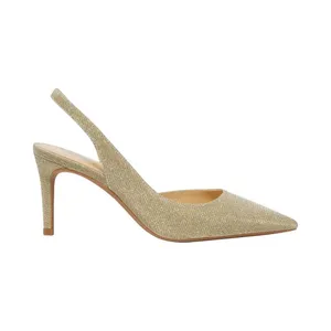 Michael Michael Kors Womens Alina Flex Sling Pump Heels Pale Gold 6.5M thumbnail 10