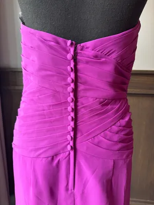 Alfred Angelo Strapless purple Ruched Sweetheart Gown 8 thumbnail 4