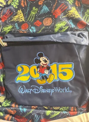 Walt Disney World 2015 Mickey Mouse Backpack Blue Multicolor Disney Parks thumbnail 2
