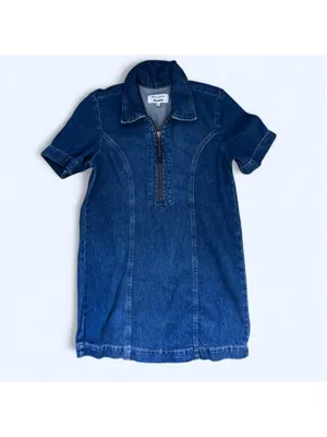 Reformation JEANS Loeb Denim Mini Dress - Size 2 thumbnail 3