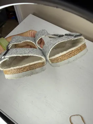 Birkenstock Arizona Rivet Wool Shearling Sandals sz 9W thumbnail 4