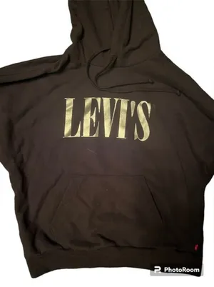 Levi's RELAXD GRAPHIC HOODIE Black,‎ comfortable, cozy, warm thumbnail 1