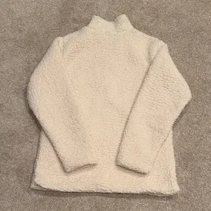 Amazon Cozy Cream Sherpa Pullover Sweater thumbnail 2