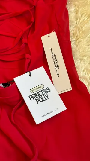 Princess Polly Dress Landon Mini Red Size 0 thumbnail 4