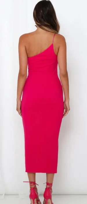 Hello Molly Hot Pink midi Dress thumbnail 2