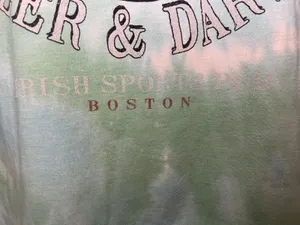Sonoma Shirt Womens Small Green Tie Dye C.M. O'Brien Beer Darts Graphic Tee Top thumbnail 5