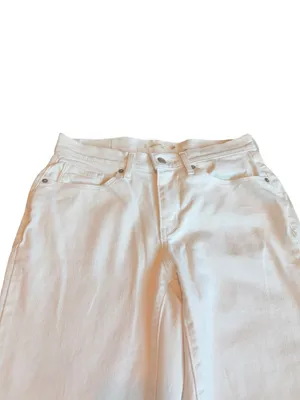 Levi's White Denim Jeans Classic Straight Casual Everyday Pants Size 28 Women's thumbnail 3