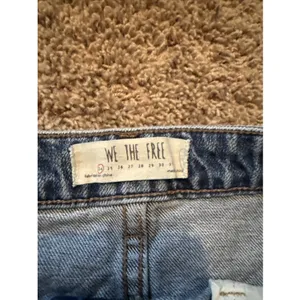 We The Free by Free People women's size 24 Zip It Up mini denim skirt blue denim thumbnail 4