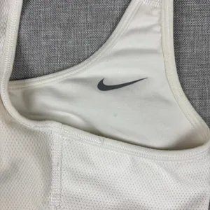 Nike Sports Bra‎ Womens S White Racerback Dri-FIT Mesh Wireless Breathable thumbnail 5