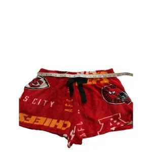 NFL Ultra Game Kansas City Chiefs Women XL Red Fleece Pajama Lounge Shorts thumbnail 4