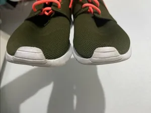 Nike Women’s Roshe Running Shoes Sneakers 6.5 Legion Green Lava Glow thumbnail 9
