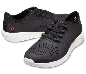 Crocs Sz 9 LiteRide Pacer Lace Up Sneaker Women's Lightweight Black Croslite‎ thumbnail 1