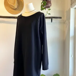 Daily Practice x Anthropologie Black Cotton Sweater Dress Tunic Size Medium thumbnail 3