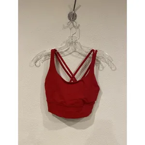 Lululemon Sports Bra Womens 8 Red Strappy Crossback Yoga Athletic Workout thumbnail 2