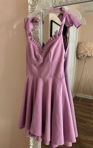 Dry Goods Pink purple dress thumbnail 1