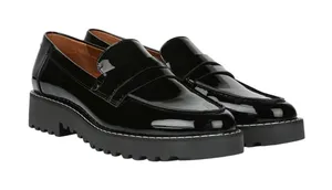 Franco Sarto Women's Cassandra Black Platform Penny Loafers Size 10 thumbnail 1