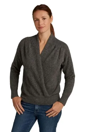 ASTR The Label size M pleated wrap sweater. thumbnail 1