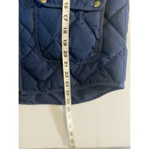 Woolrich Puffer Vest Women's L Blue Quilted‎ Duck Down Full Zip Winter Pockets thumbnail 9