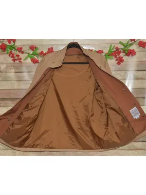 VTG London Fog Jacket Womens 10 Tan Brown Hooded Rain Coat Weatherwear Zip Liner thumbnail 13