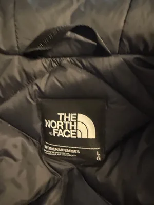 THE NORTH FACE Insulated Black Hooded Parka long size L 100% nylon and Goose thumbnail 8