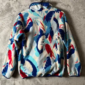 Patagonia Synchilla Snap T Feather Dance Red Blue White Fleece‎ Pullover XS thumbnail 5