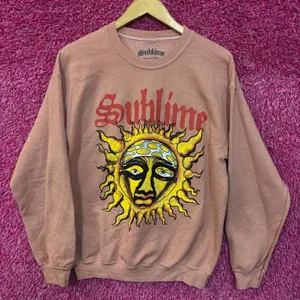 Sublime 40 oz to Freedom Sun Ska Band Oversized Crewneck Sweater Small thumbnail 1