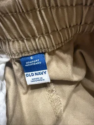 Old Navy Womens High Rise Pull On Wide Leg Cargo Pant Teakwood Khaki Size Small thumbnail 4