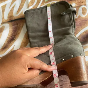UGG Gray Boots with Suede Finish and Studded Detailing thumbnail 11