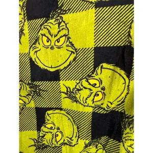 Dr. Seuss The Grinch Plaid Christmas 2‎ piece Pajama Set Women's Medium NWT thumbnail 6