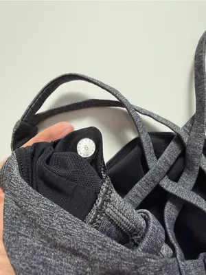 Lululemon Energy Bra *Long Line, Heathered Black, Size 6 thumbnail 5