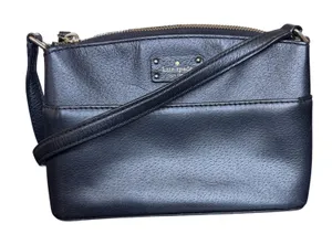 Kate Spade Crossbody Bag Womens Small Black Leather Zip Top Adjustable Strap thumbnail 1