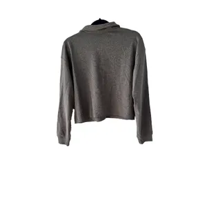 Wild Fable Heather Grey Cropped Polo Sweatshirt Womens‎ Medium NWT 331115874 thumbnail 7