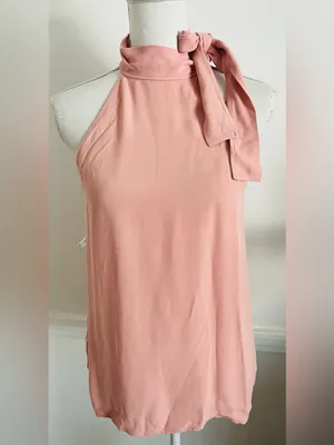 Wilfred • NWT Rose Pink Halluin Blouse High Neck Tank Top thumbnail 2