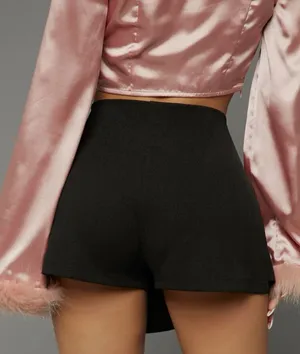 SheIn High Waist O-ring Detail Skort thumbnail 2
