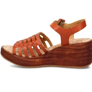 KORKS‎ Marley Faux Leather Sandal Women's 11 Orange Upper Cushioned Cork NWOT thumbnail 2