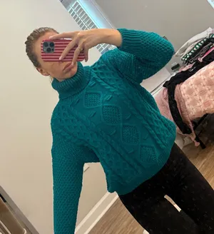 Knit sweater Blue thumbnail 1