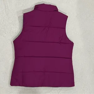 Merona Reversible Purple Fuchsia Puffer Vest Size Small thumbnail 8