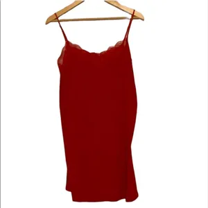 ✨HP✨Victoria's Secret Lipstick Red Pima Cotton Slip✨ thumbnail 8