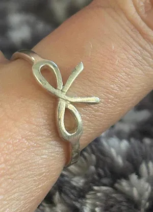 Z29 size 9.25 925 sterling silver ring thumbnail 1