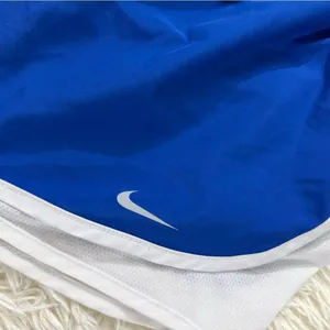 Nike Blue and White Athletic Shorts with Elastic Waistband thumbnail 2