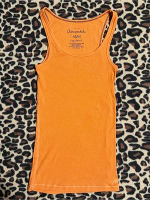 2000s vintage style burnt orange 2012 aéropostale tank top thumbnail 2